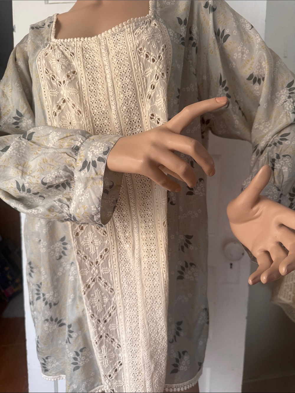 1X Johnny Was silk blouse